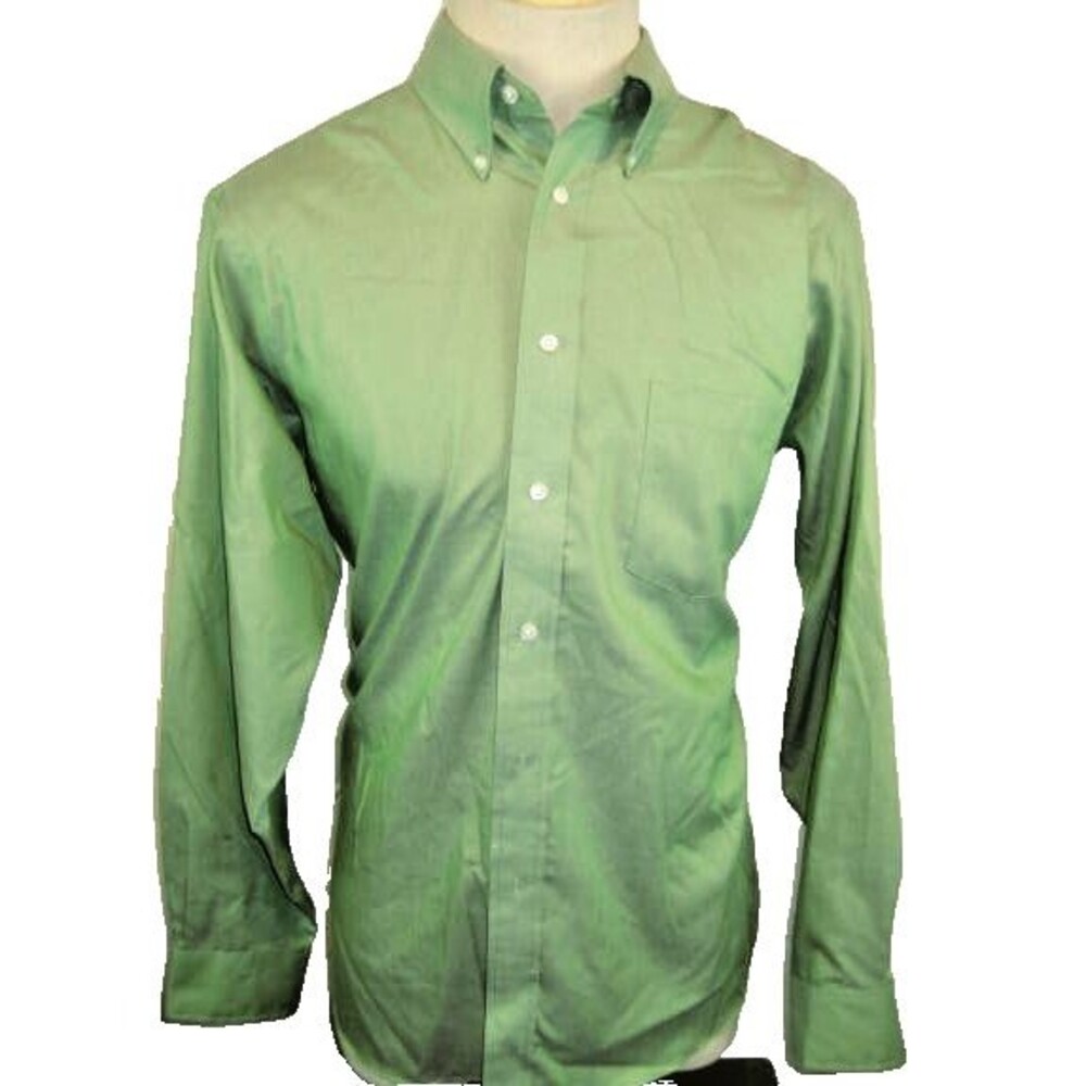Mens Eagle Green LS Cotton Casual Shirt sz Lg